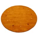 Wollteppich Gabbeh Uni Rund | Orange
