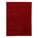 Wollteppich Gabbeh Uni Rot/Rot | Rot