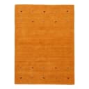 Wollteppich Gabbeh Uni Gelb/Gelb 60 x 90cm Wolle | Gelb