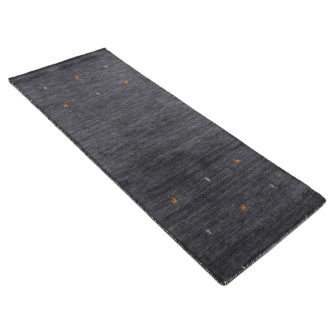 Läufer Gabbeh Uni | Schwarz