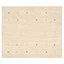 Wollteppich Gabbeh Uni Quadratisch Weiß/Weiß 60 x 60cm | Weiß