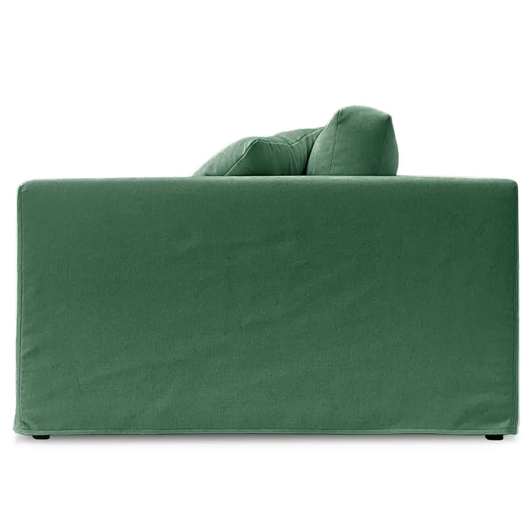 Big-Sofa mit Wechselbezug Grün/Grün Webstoff Stormy | Grün