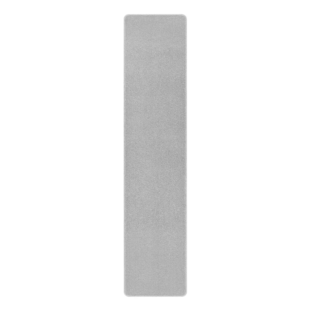 Läufer Silber/Silber 80 x 300cm Fleece | Silber