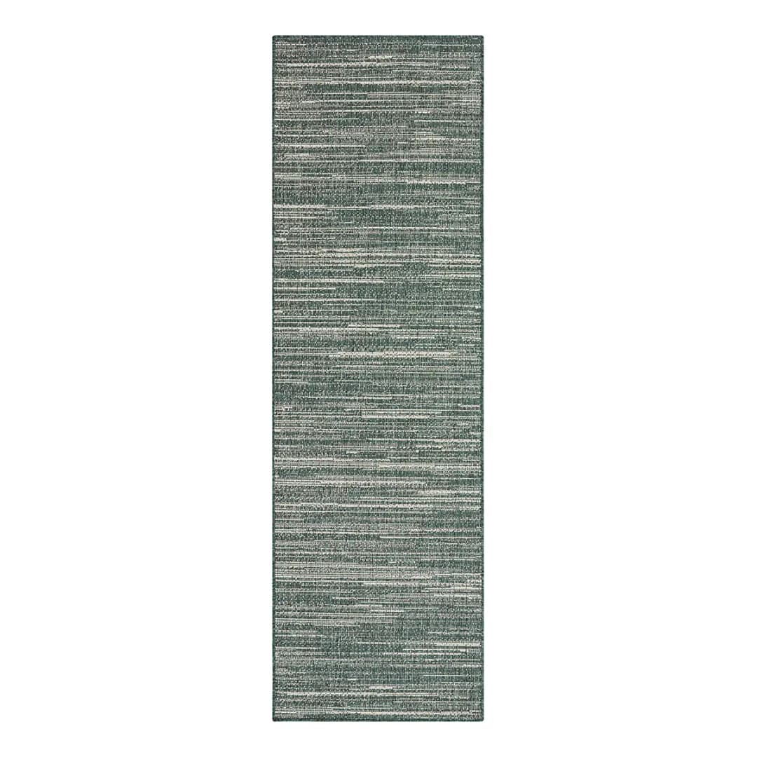 In- & Outdoor Läufer Melange 80 x 150cm Grün/Grün | Grün