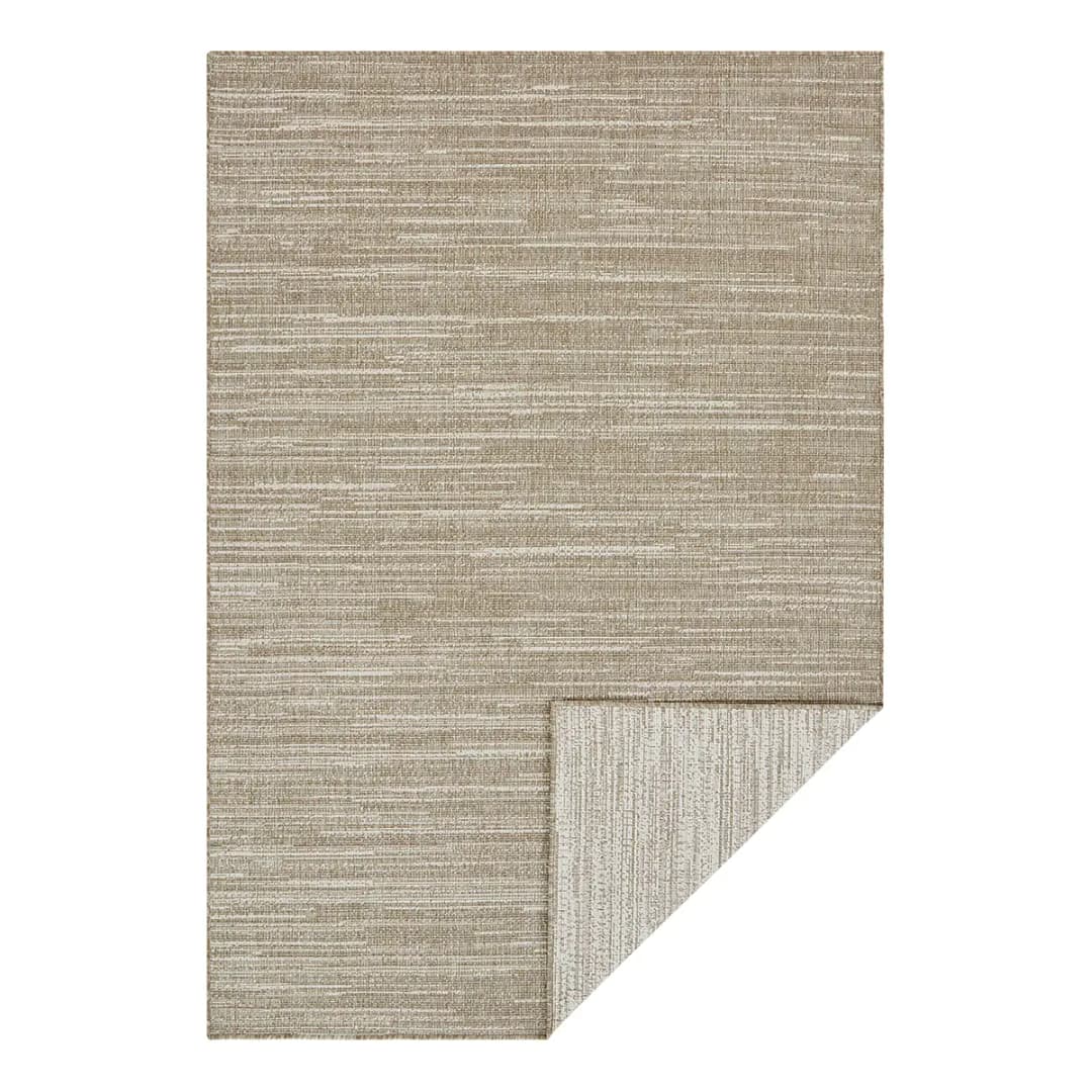 In- & Outdoor Wendeteppich Melange Braun/Braun Polypropylen