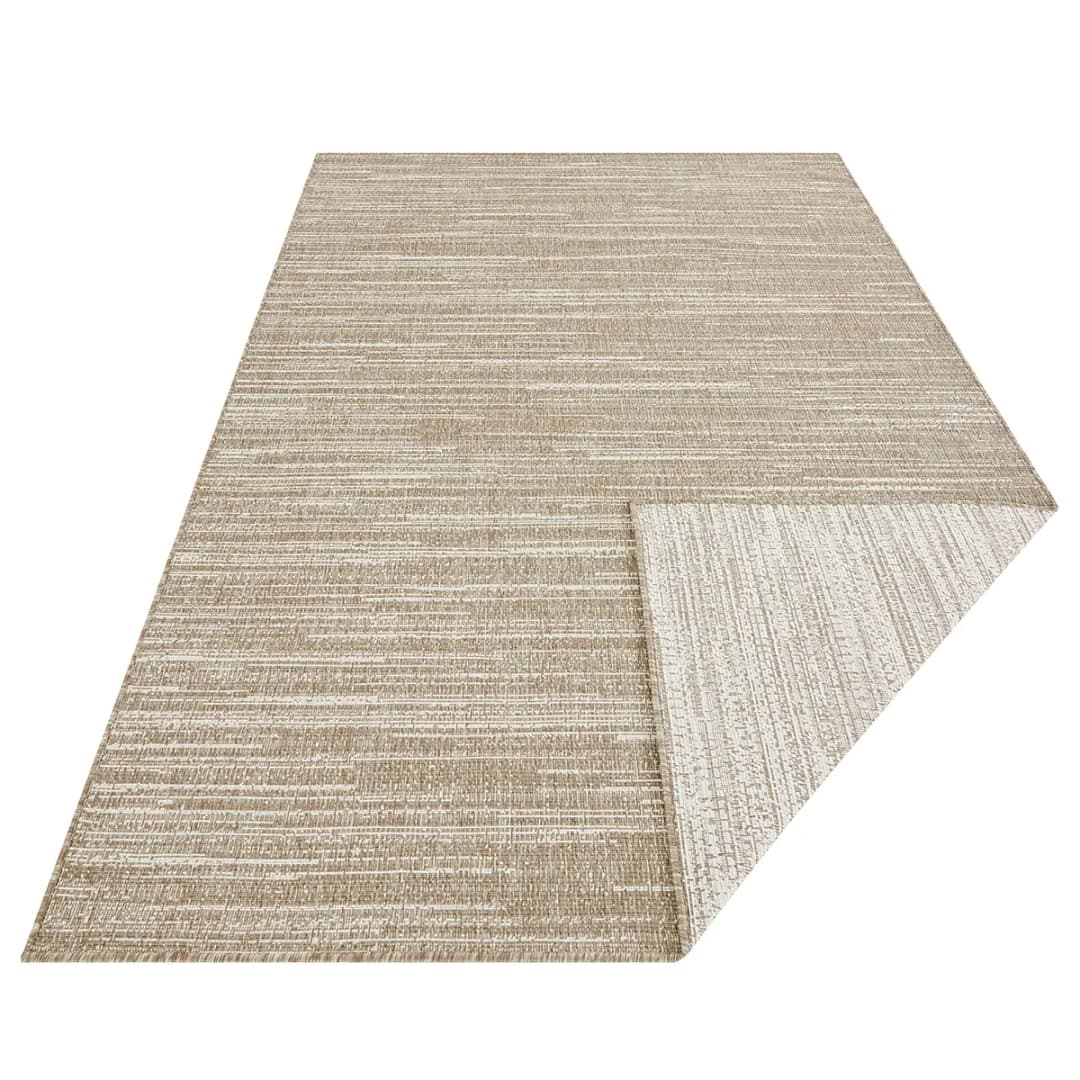 In- & Outdoor Wendeteppich Melange Braun/Braun Polypropylen