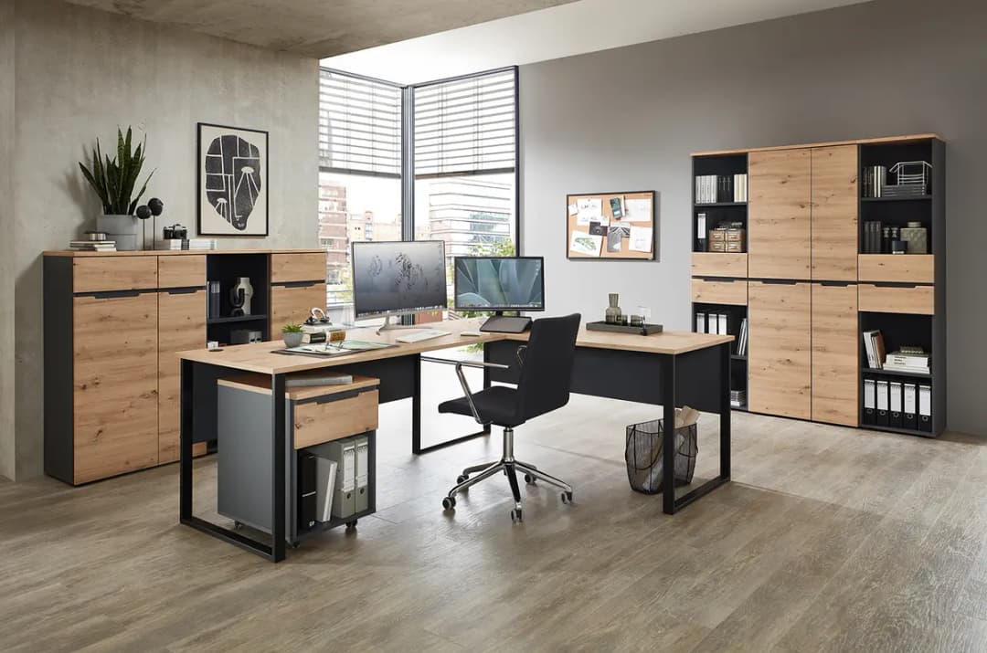 Aktenschrank 75cm | Holztöne