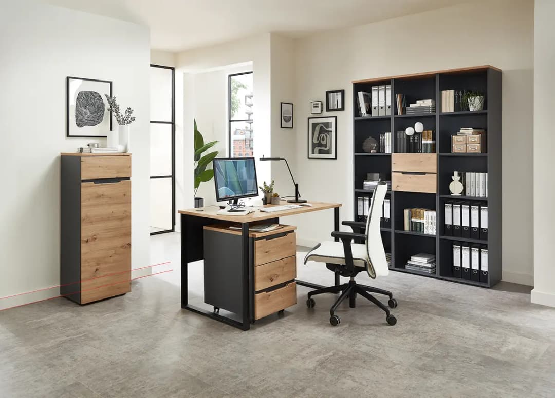 Schreibtisch 120cm | Braun