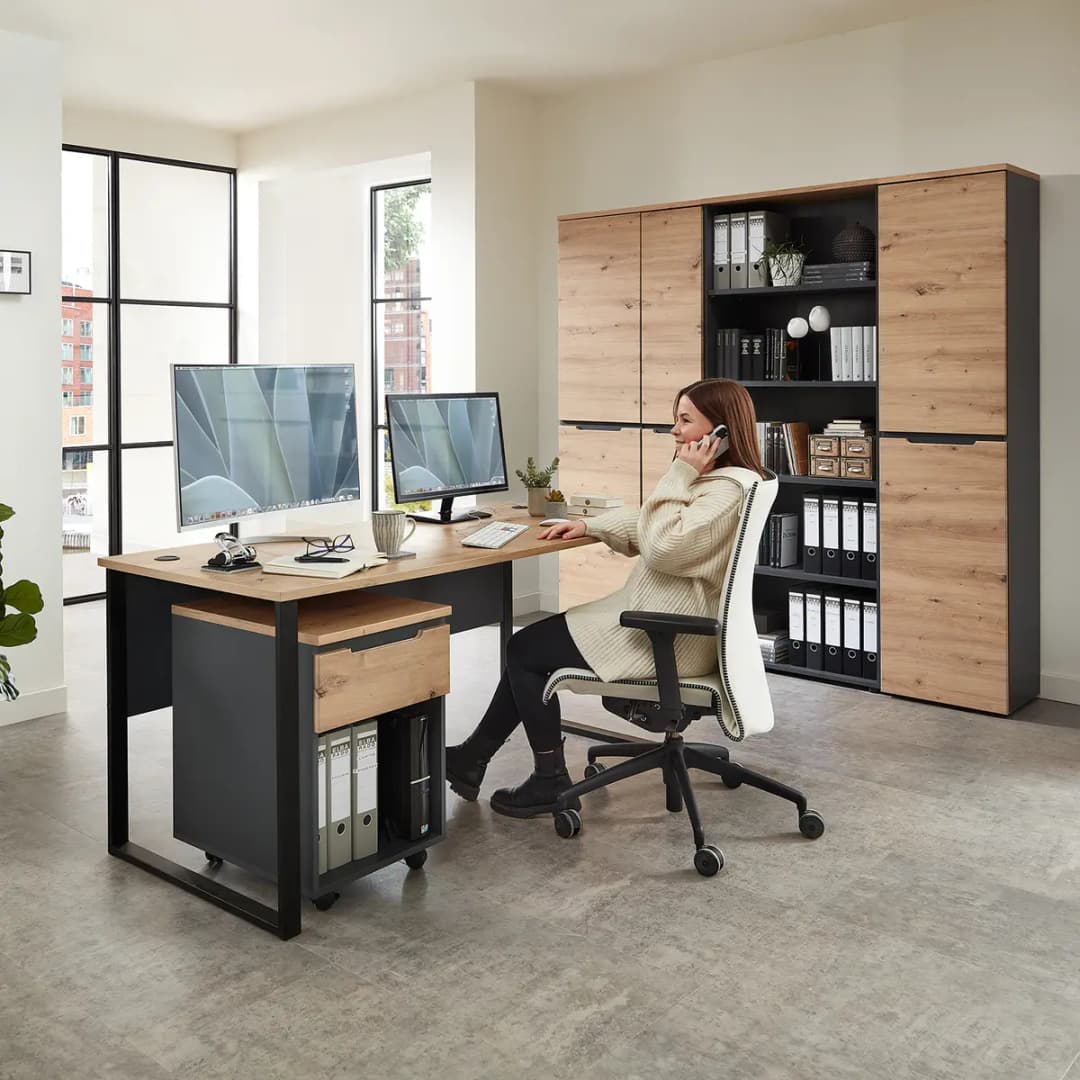 Schreibtisch Moosic 170cm | Braun