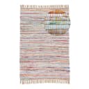 Baumwollteppich Kelim Chindi Grau/Taupe 60 x 110cm | Grau