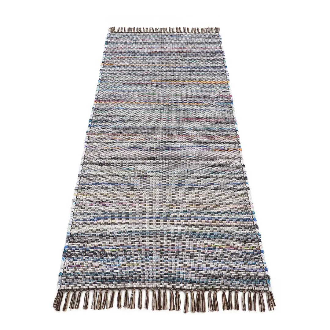 Läufer Kelim Chindi 80 x 400cm Braun/Braun | Braun