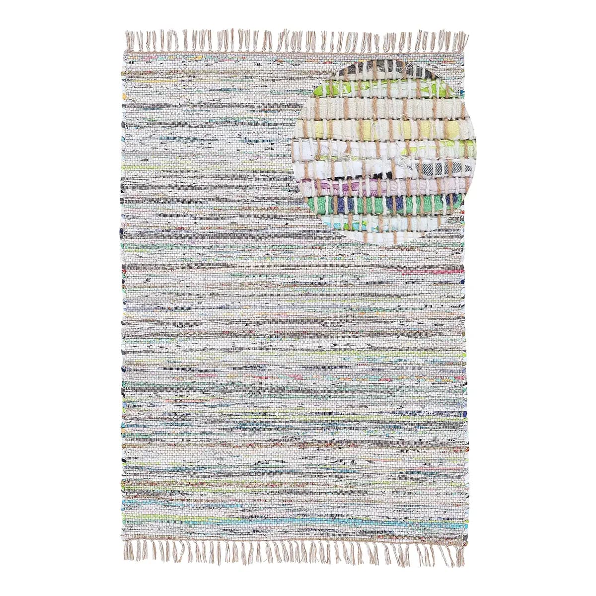Kelim Chindi Teppich | Beige