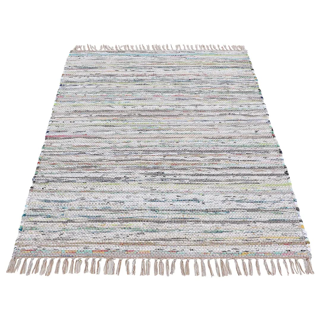 Kelim Chindi Teppich | Beige