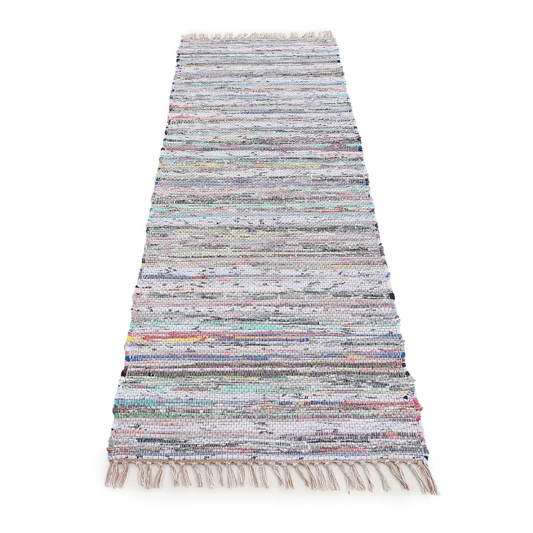 Läufer Kelim Chindi 80 x 400cm Beige/Beige | Beige