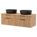 Waschtisch mit Keramikbecken 120cm | Beige