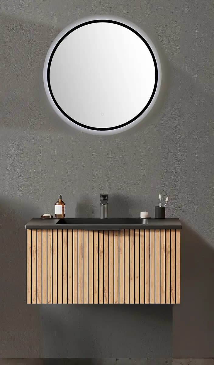 Badezimmerset 2-tlg Mineral Typ A | Braun