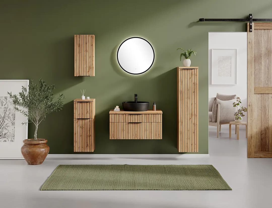 Badezimmerset Keramik Typ B | Braun
