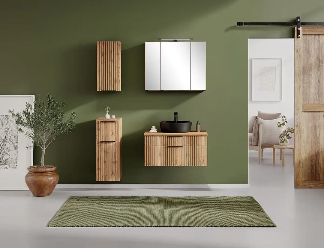Badezimmerset Keramik Typ B | Braun
