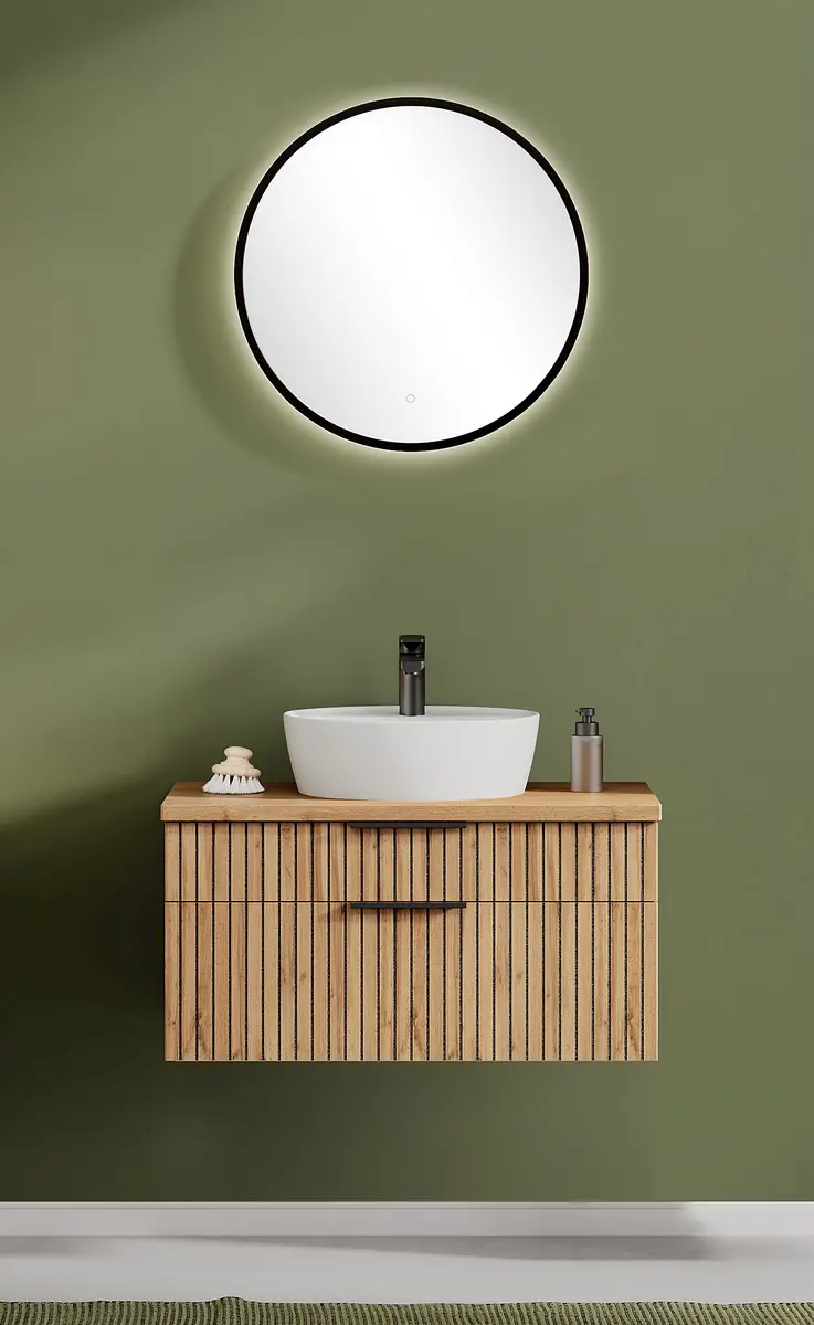Badezimmerset Keramik Typ A | Braun