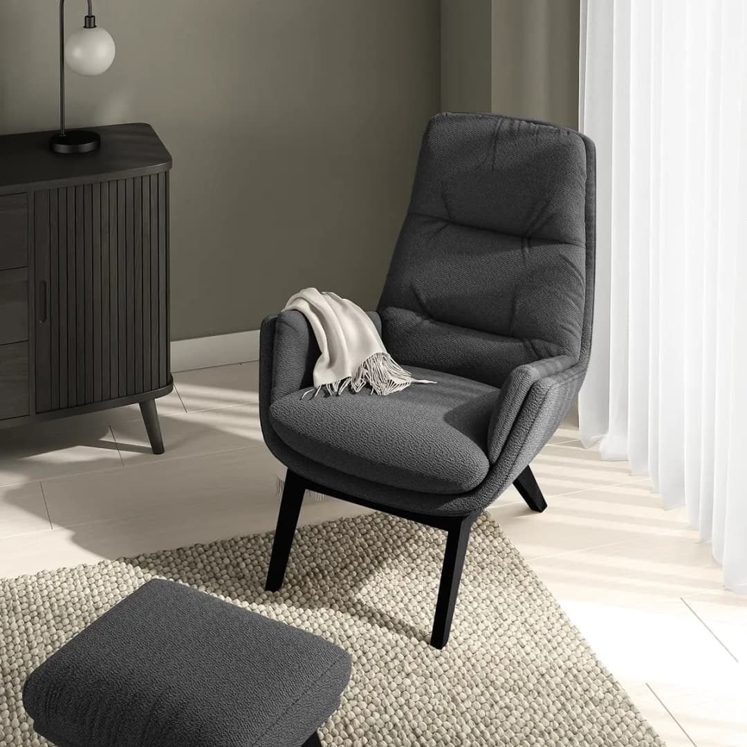 Sessel Bony | Grau