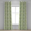 Ösenvorhang Palm Leaves 2er-Set 245cm Grün/Hellgrün | Grün