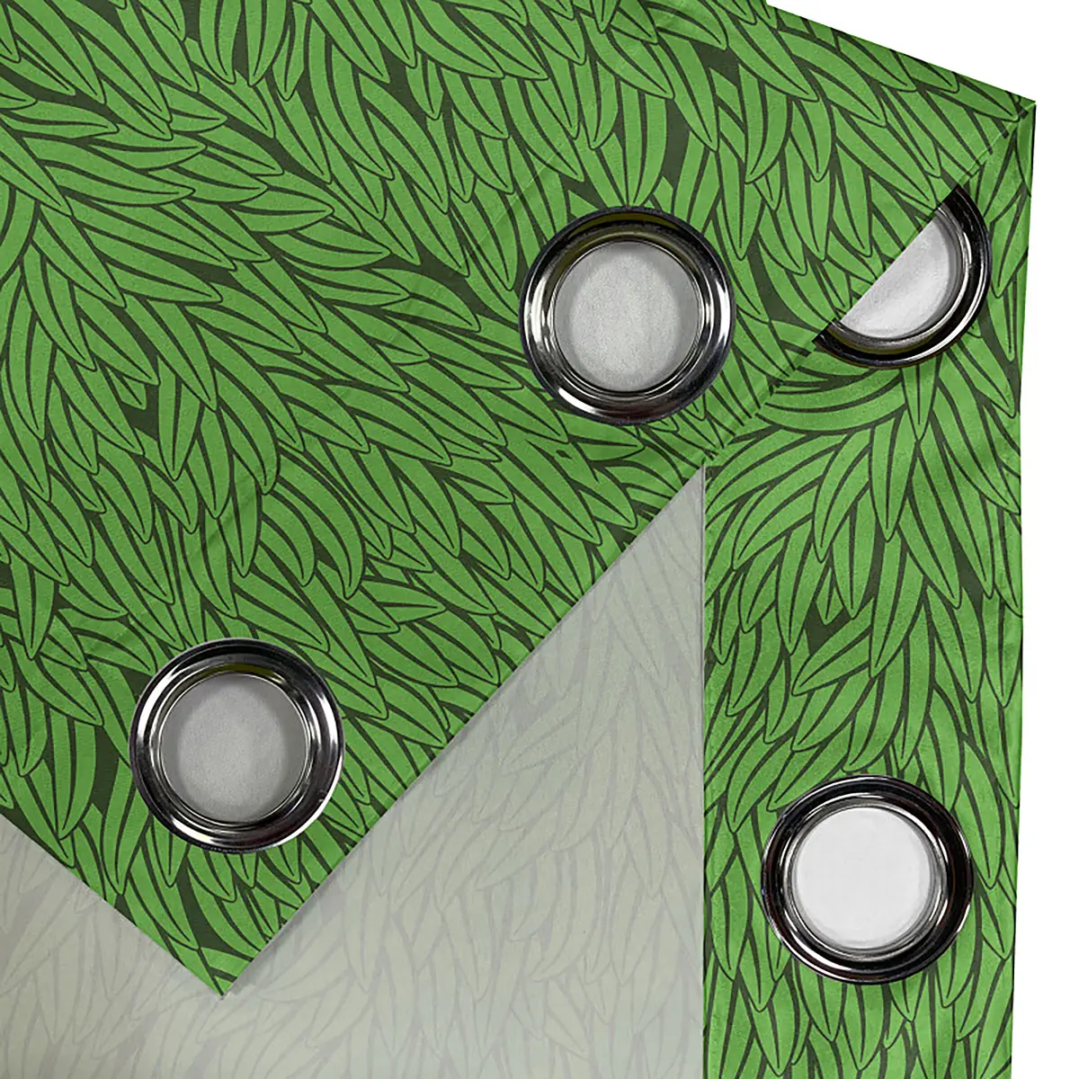 Ösenvorhang Grass | Grün