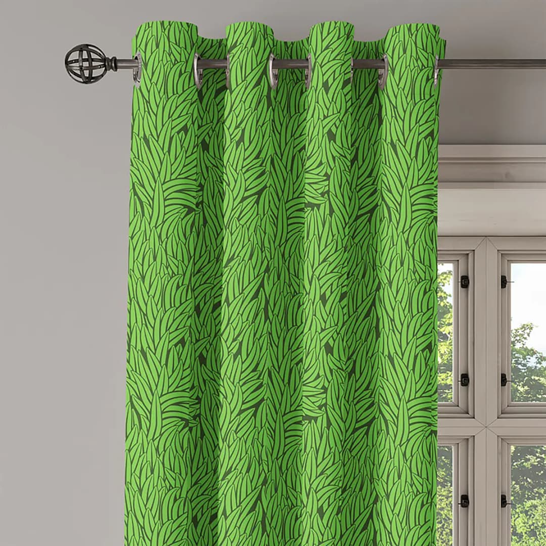 Ösenvorhang Grass | Grün