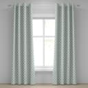 Ösenvorhang Moroccan Tile 2er-Set 225cm | Beige