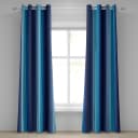 Ösenvorhang Blue Stripes 2er-Set 225cm | Blau