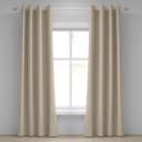 Ösenvorhang Waves 2er-Set 225cm Beige/Beige | Beige