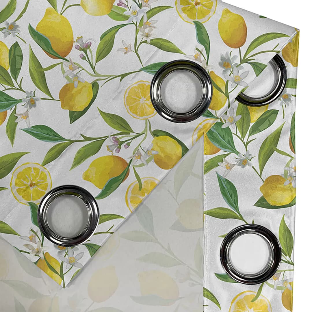 Ösenvorhang Lemons | Gelb