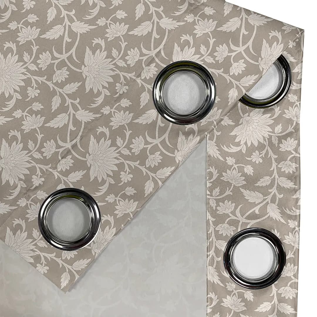 Ösenvorhang Wild Wine 2er-Set 175cm | Beige