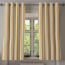 Ösenvorhang Retro Stripes | Gelb