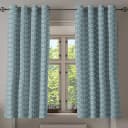 Ösenvorhang Clover 2er-Set 175cm Türkis | Türkis