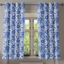 Ösenvorhang Holland 2er-Set 175cm Blau/Weiß/Blau | Blau