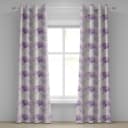 Ösenvorhang Wall 2er-Set 225cm | Mehrfarbig