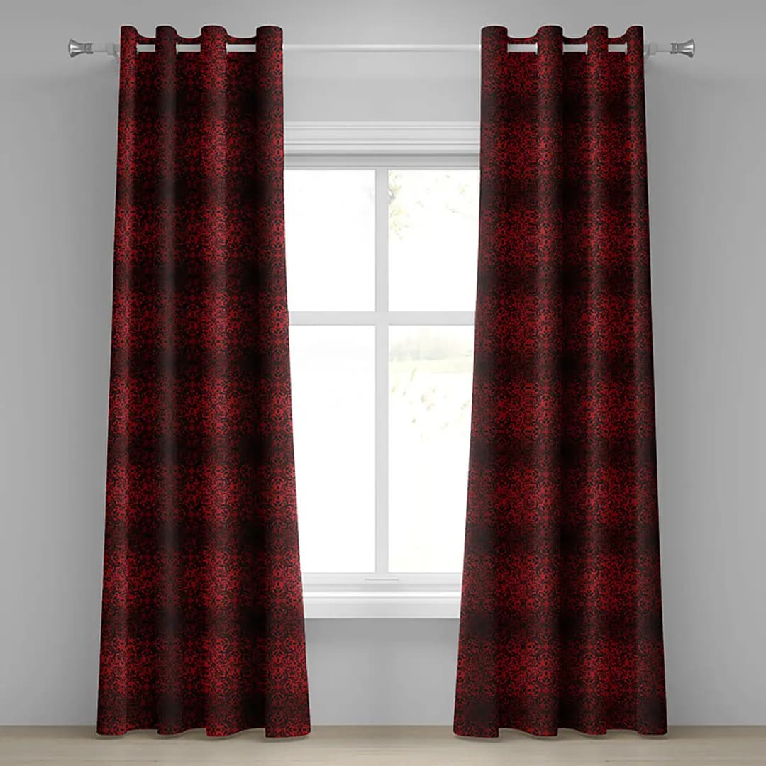 Ösenvorhang Vermilion 2er-Set 260cm | Rot