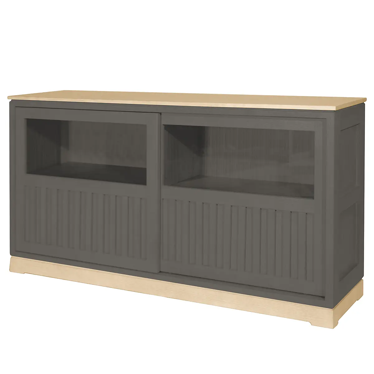 Sideboard Geriffelt Typ B | Grau