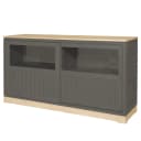 Sideboard Geriffelt Typ B | Grau