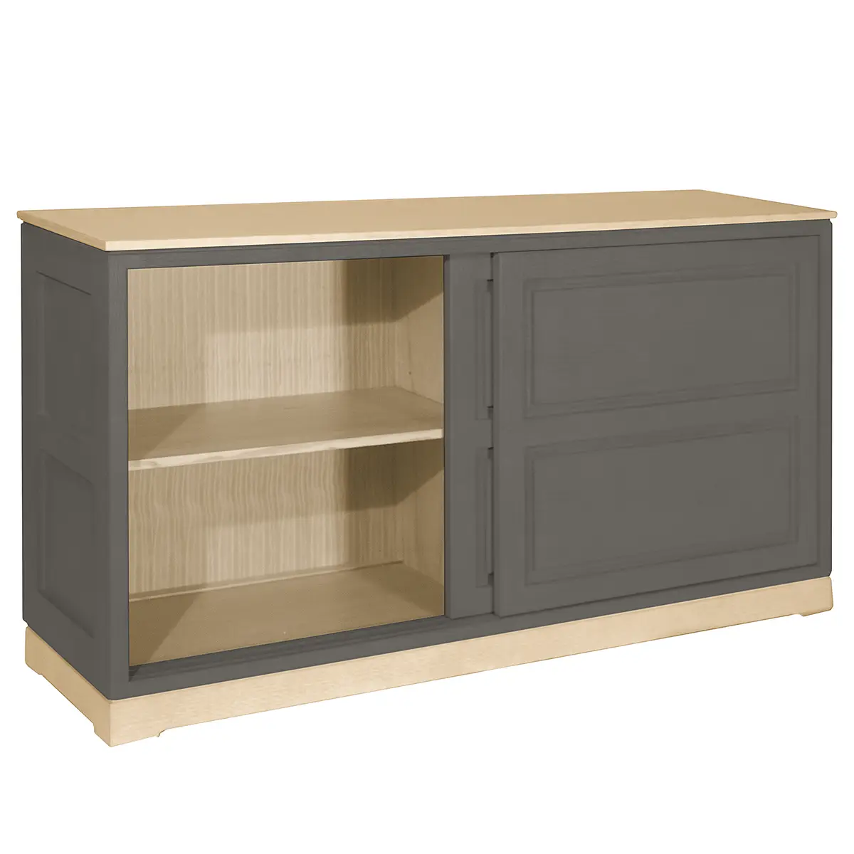 Sideboard Geriffelt Typ E | Grau
