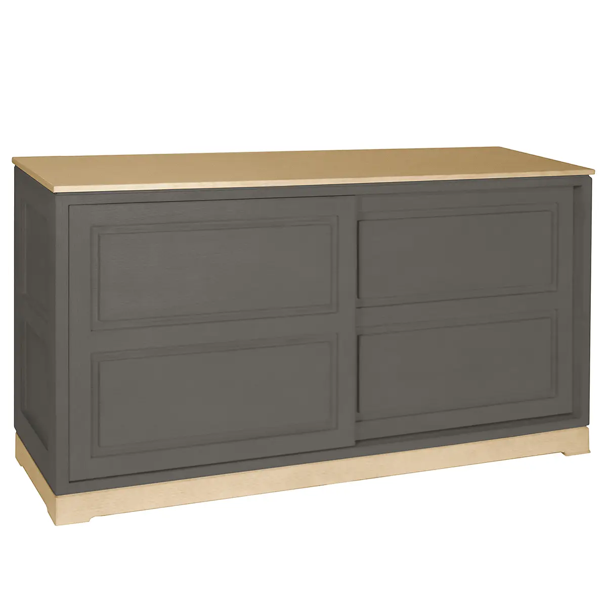 Sideboard Geriffelt Typ E | Grau