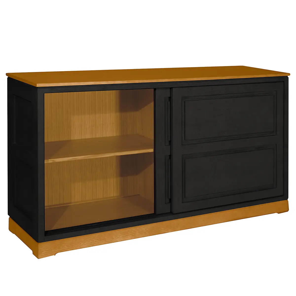Sideboard Geriffelt Typ E | Schwarz