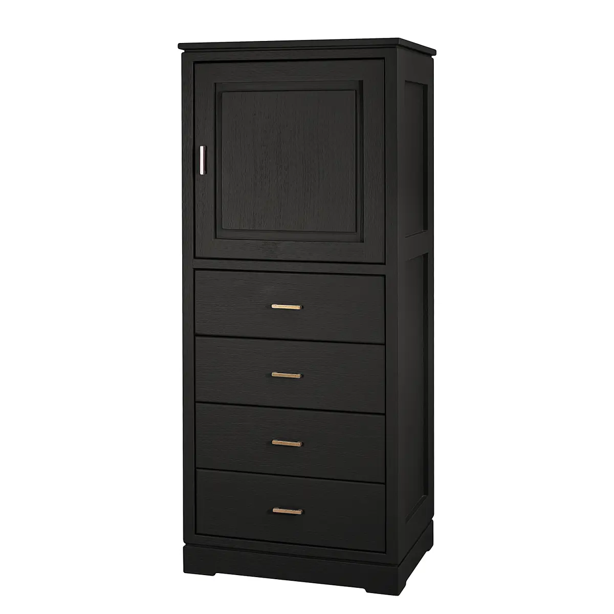 Highboard Glatt | Schwarz