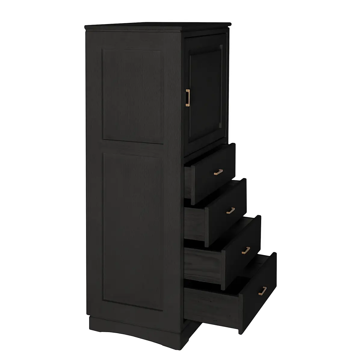 Highboard Glatt | Schwarz