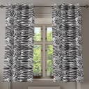 Ösenvorhang Zebra | Mehrfarbig