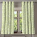 Ösenvorhang Orme Blätter 2er-Set 175cm Beige/Limette/Creme | Beige