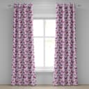 Ösenvorhang Butterfly 2er-Set 225cm | Mehrfarbig
