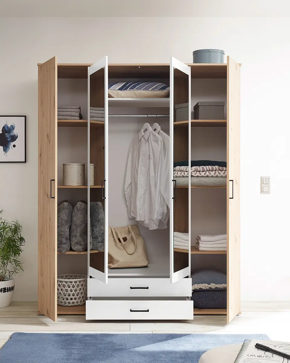 Drehtürenschrank Klinau | Braun