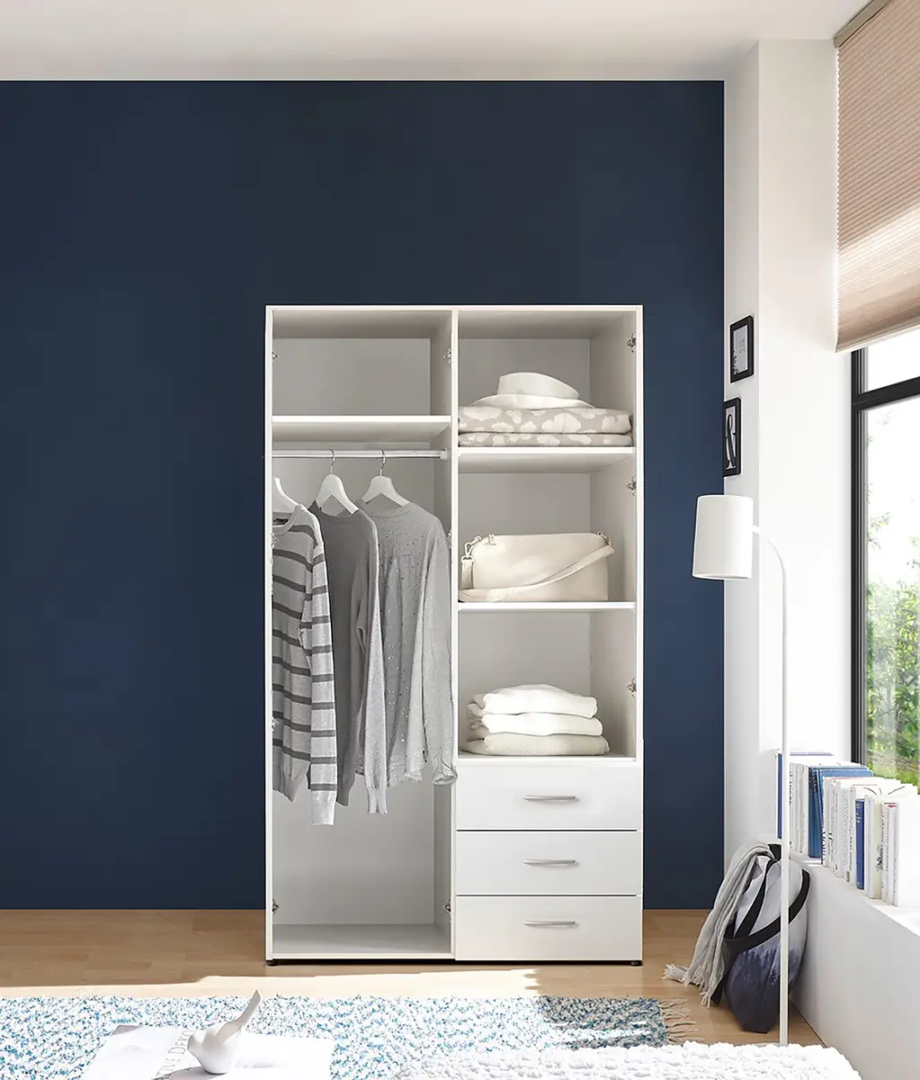 Drehtürenschrank Hewitts | Weiß