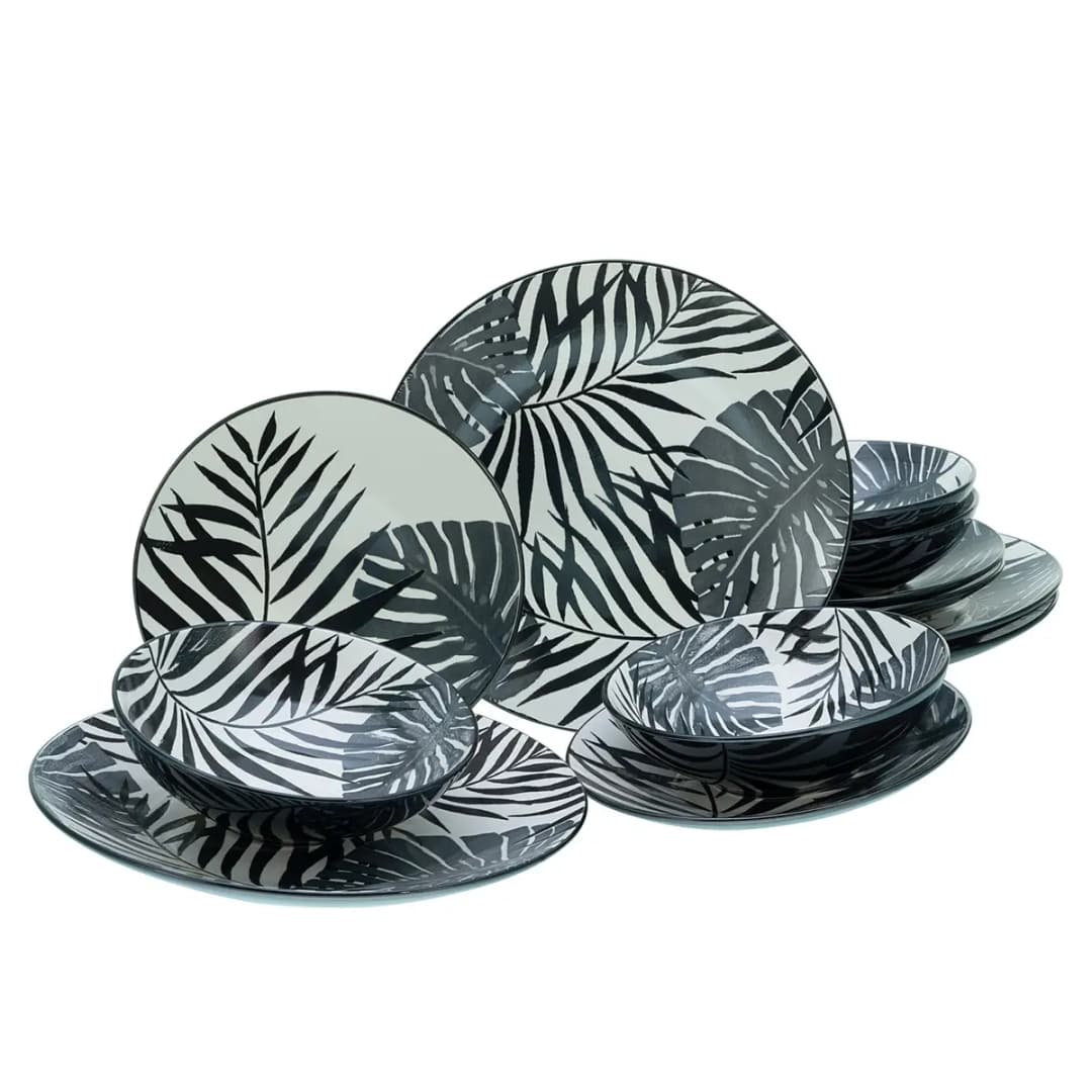 Tafelservice Tropicana | Schwarz